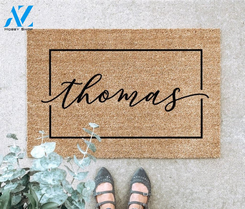LARGE Custom Doormat Last Name Doormat Housewarming Gift Wedding Gift Custom Doormat Anniversary Gift Personalized