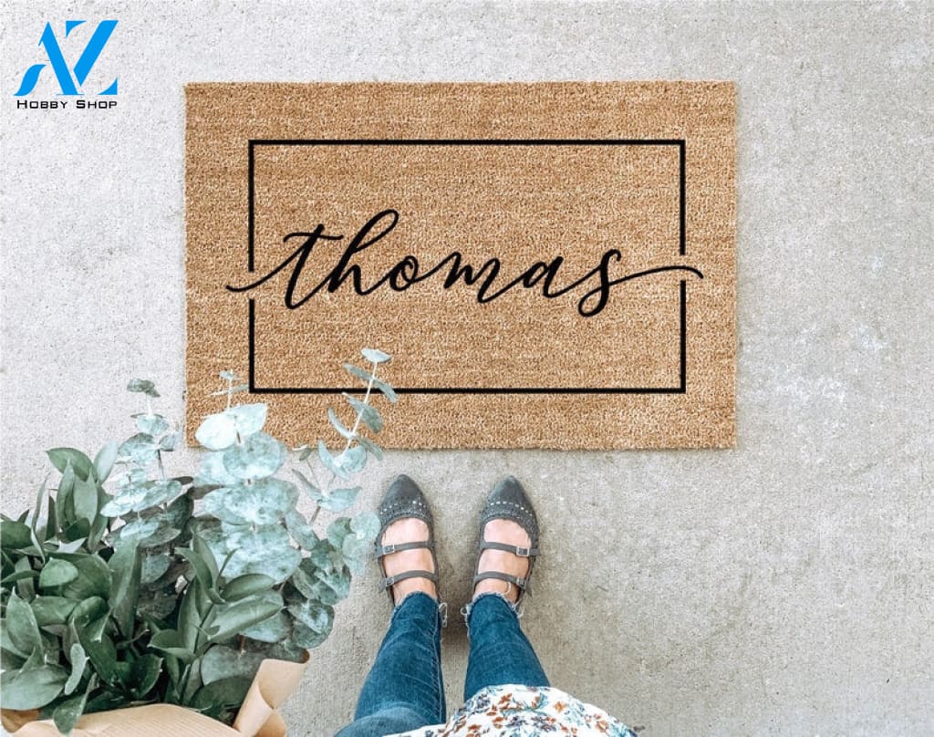LARGE Custom Doormat Last Name Doormat Housewarming Gift Wedding Gift Gift for couples Anniversary Gift