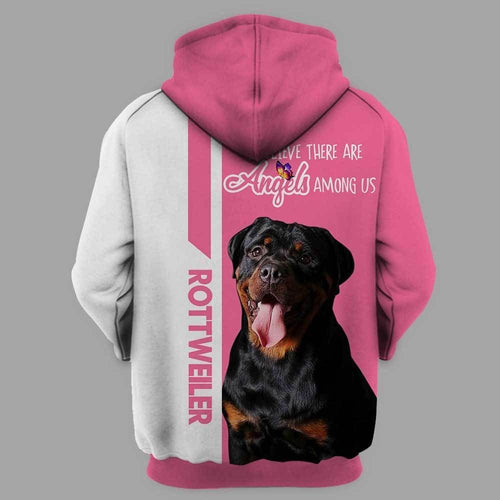 Rottweiler Pink Best Unisex 3D Hoodie All Over Print