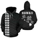 Hawaii Kakau Three Turtle White Unisex 3D Hoodie All Over Print