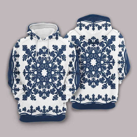 Hawaiian Turtle Pattern Pullover Unisex 3D Hoodie All Over Print
