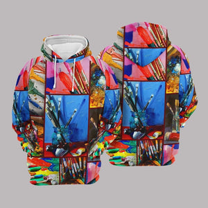 Art Brush Unisex 3D Hoodie All Over Print