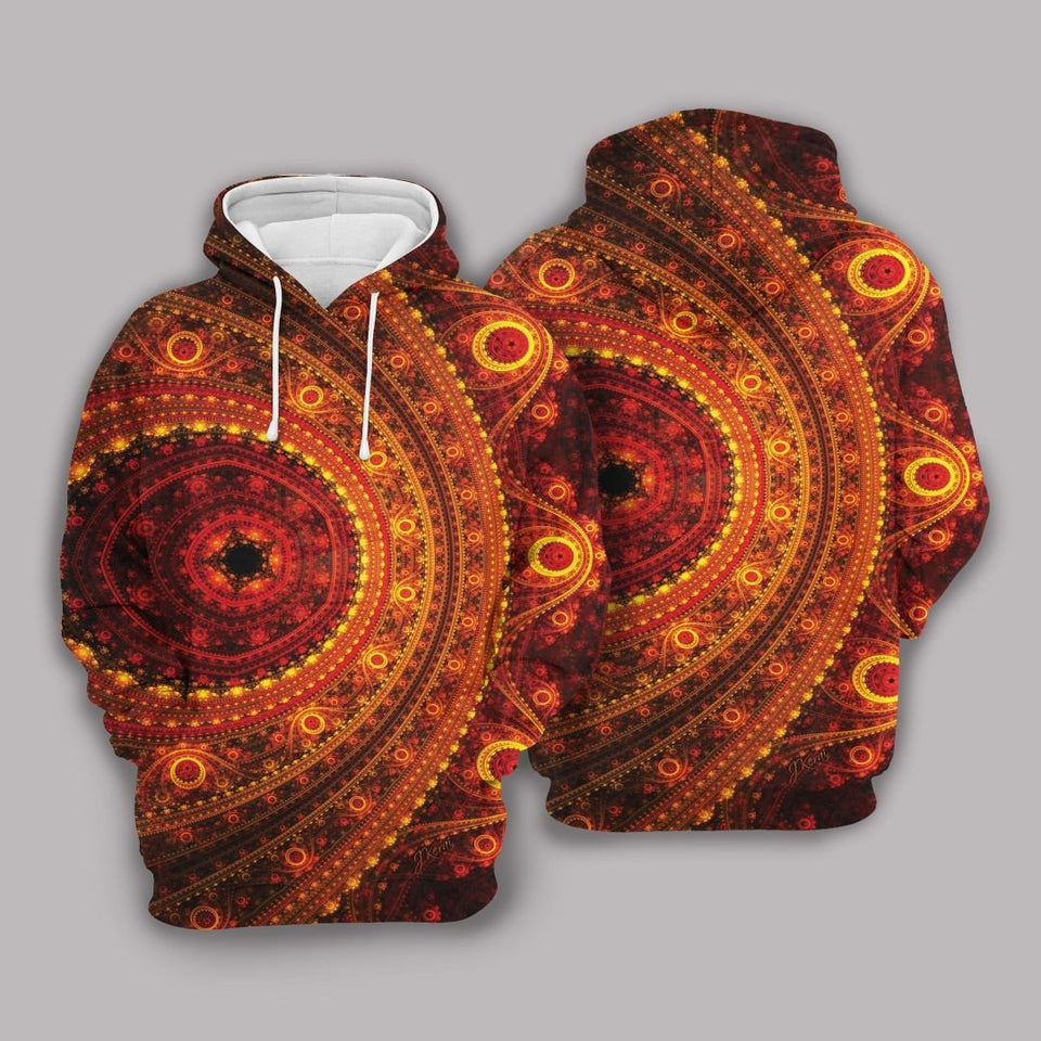 Fractal Unisex 3D Hoodie All Over Print