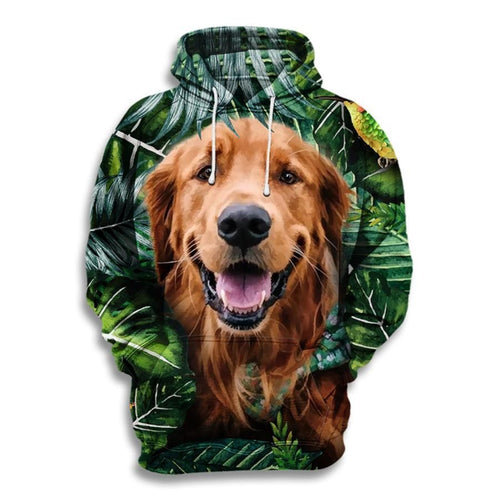 Golden Retriever Unisex 3D Hoodie All Over Print