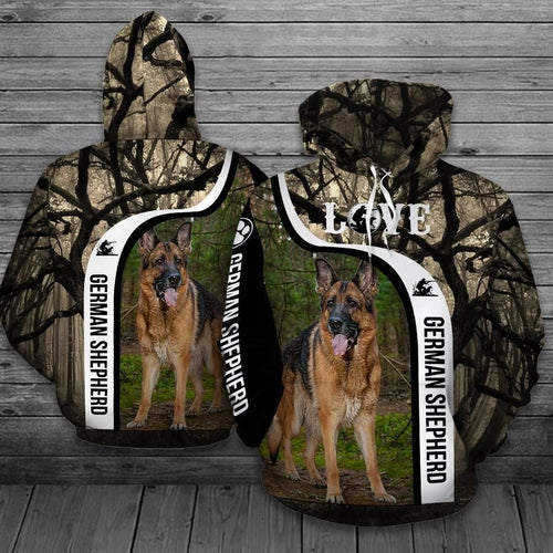 German Shepherd Unisex 3D Hoodie All Over Print