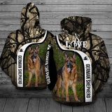 German Shepherd Unisex 3D Hoodie All Over Print