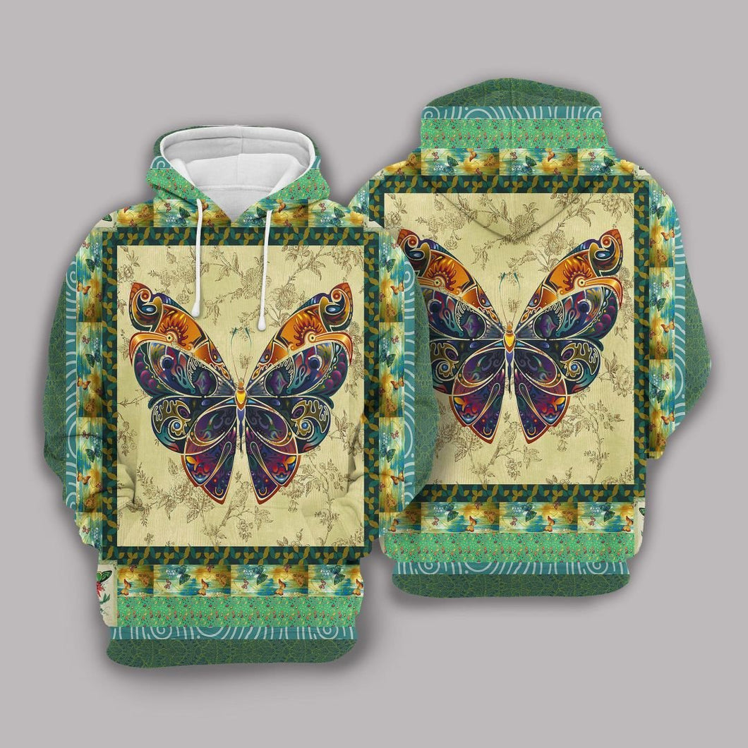 Butterfly Unisex 3D Hoodie All Over Print