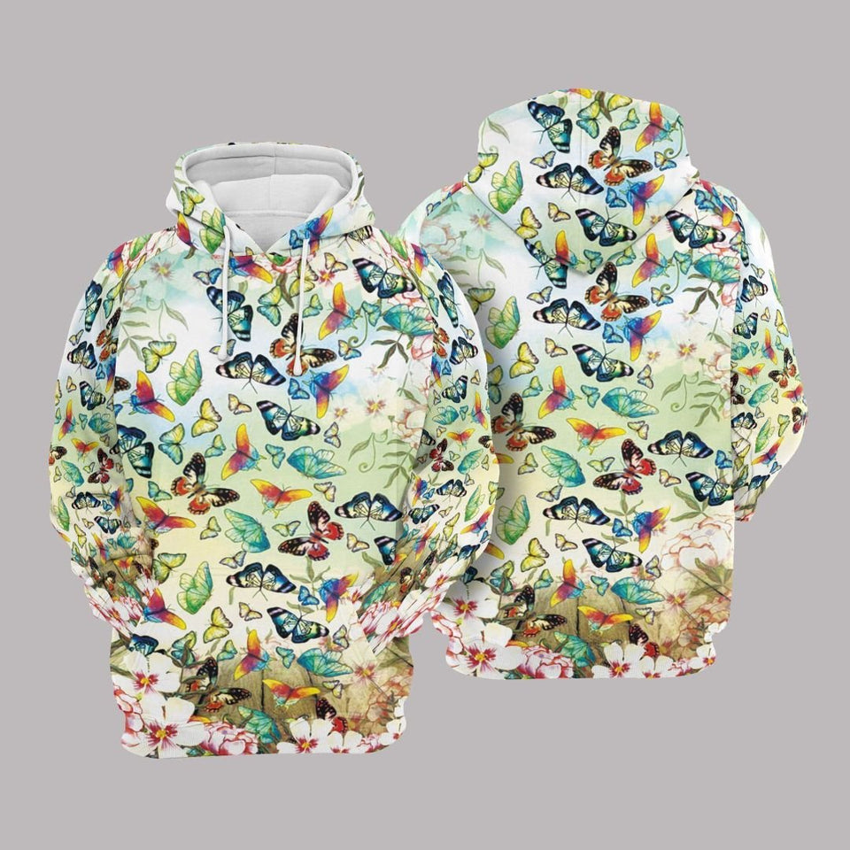 Butterfly Graphic Design Unisex 3D Hoodie All Over Print