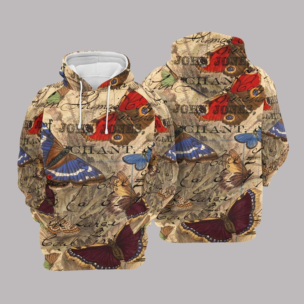 Butterfly Brown Best Design Unisex 3D Hoodie All Over Print