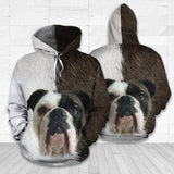 Bulldog Good Quality Design Unisex 3D Hoodie All Over Print