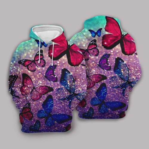 Butterfly Multicolor Best Unisex 3D Hoodie All Over Print