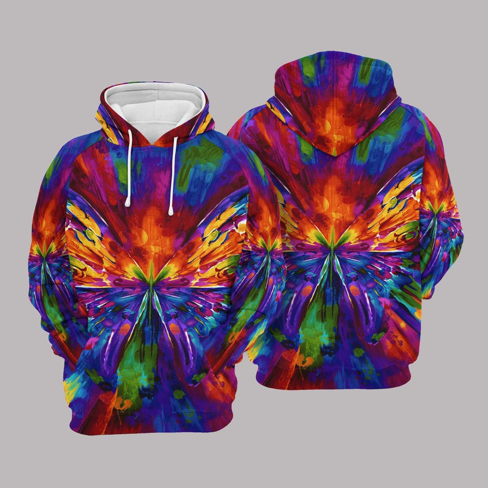 Butterfly Colorful Nice Unisex 3D Hoodie All Over Print