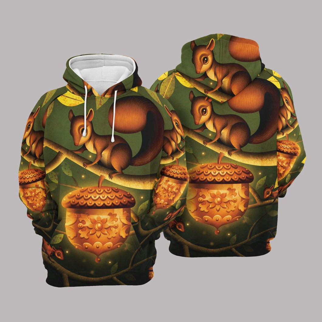 Squirrel Unisex 3D Hoodie All Over Print