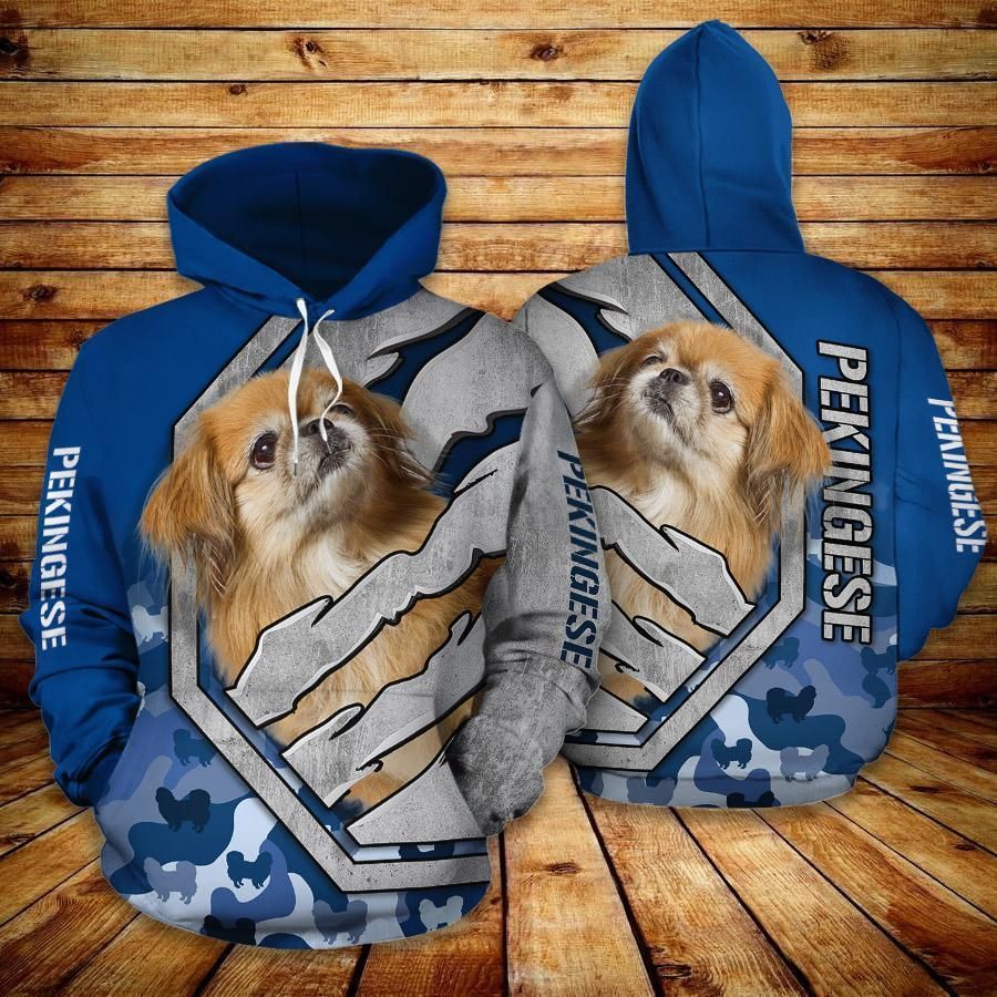 Pekingese Unisex 3D Hoodie All Over Print