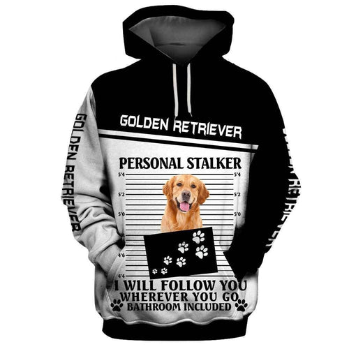 Golden Retriever D Unisex 3D Hoodie All Over Print