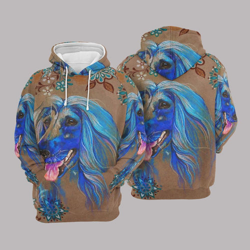 Afghan Hound Unisex 3D Hoodie All Over Print