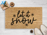 Let It Snow Doormat - Christmas Door Mat - Holiday Season - Housewarming Gift- Christmas Decor - Christmas Welcome Mat -