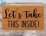 Let's Take This Inside Monogram Rug Closing Gift Funny HouseWarming Gift Wedding Gift New Home Decoration