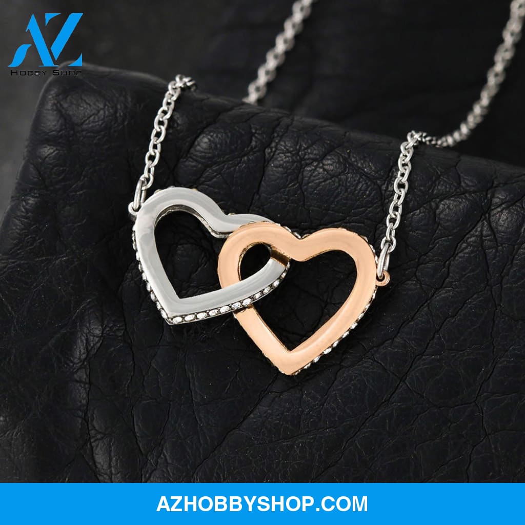 Limit Is The Sky - Graduation Interlocking Heart Silver Necklace