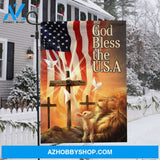 Lion Jesus, USA flag, Jesus cross, Columbidae, God bless the USA - Jesus Flag