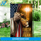 Lion king, Jesus drawing, Beautiful cross, US flag, Faith over fear - Jesus Flag