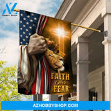 Lion king, Jesus drawing, Beautiful cross, US flag, Faith over fear - Jesus Flag