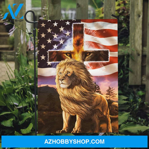 Lion King, Stunning lion, Awesome US flag, Beautiful cross - Jesus Flag