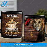 Lion of Judah, Jesus is my savior, Faith - Jesus Black Mug