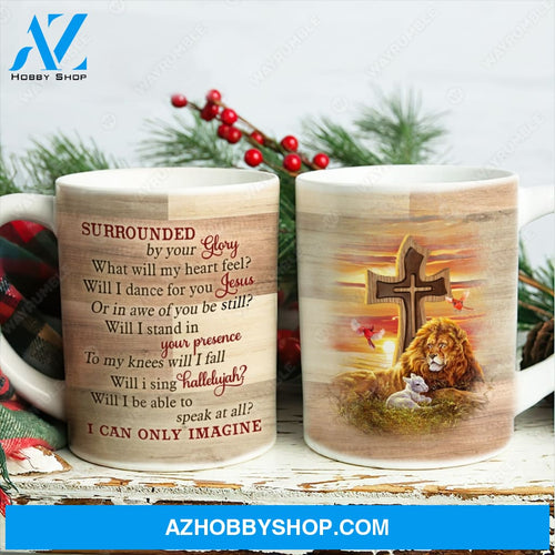 Lion of Judah, Lamb of God, Sunset scenery, I can only imagine - Jesus AOP Mug