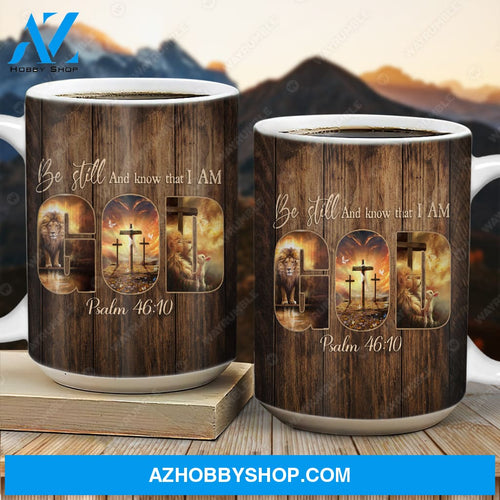 Lion of Judah, The amazing spirit, Be still and know that I am God - Jesus AOP Mug