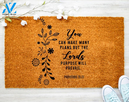 Lord God all the Things possible Faith Christ Doormat Church Family Doormat Porch Decor Housewarming Doormat Coir