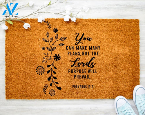 Lord God all the Things possible Faith Christ Doormat Church Family Doormat Porch Decor Housewarming Doormat Coir