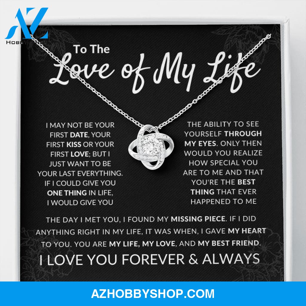 Love Of My Life - Love Knot Silver Necklace