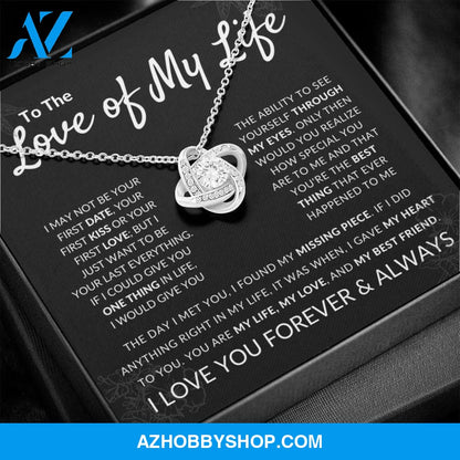 Love Of My Life - Love Knot Silver Necklace