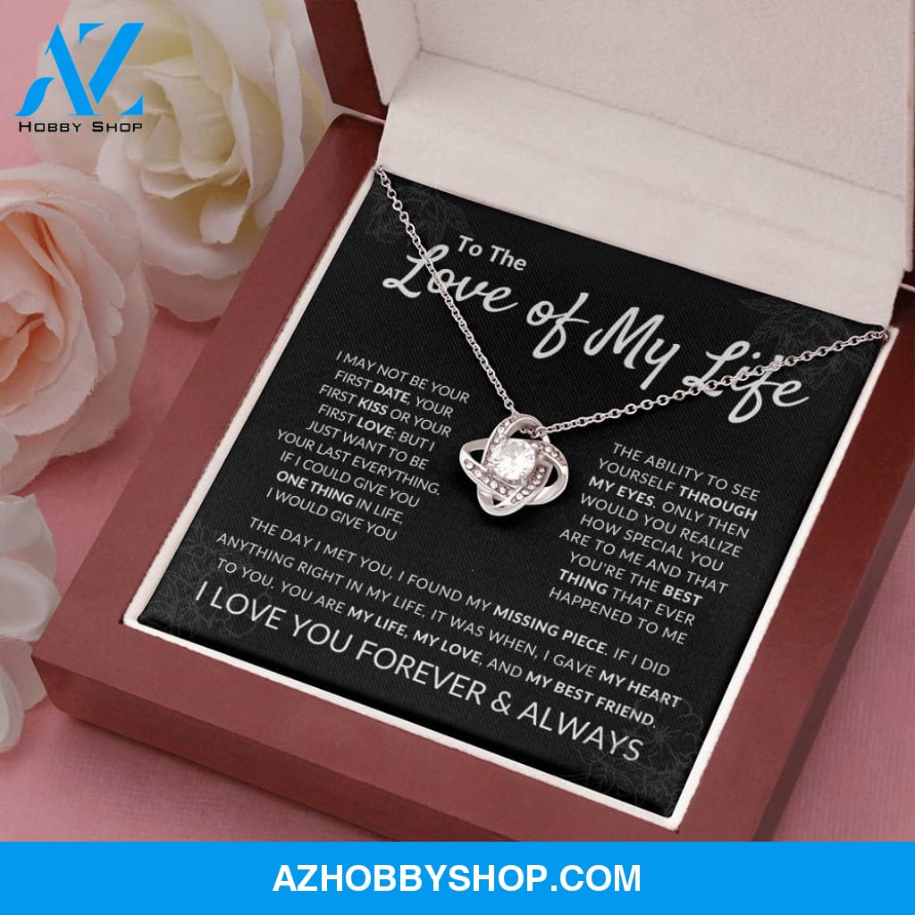 Love Of My Life - Love Knot Silver Necklace