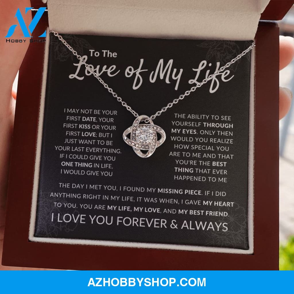 Love Of My Life - Love Knot Silver Necklace