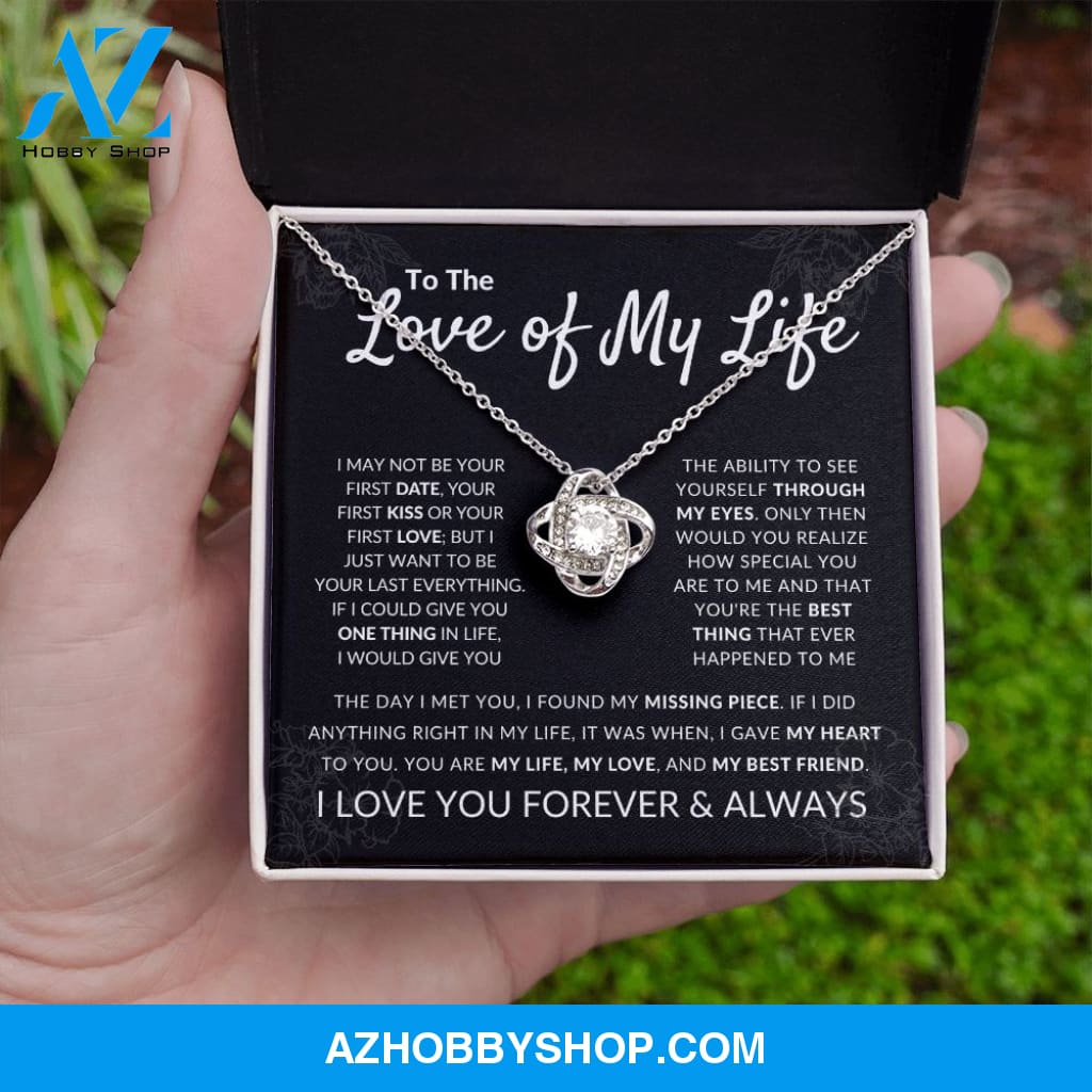 Love Of My Life - Love Knot Silver Necklace