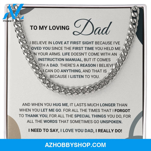 Loving Dad - Cuban Chain Necklace