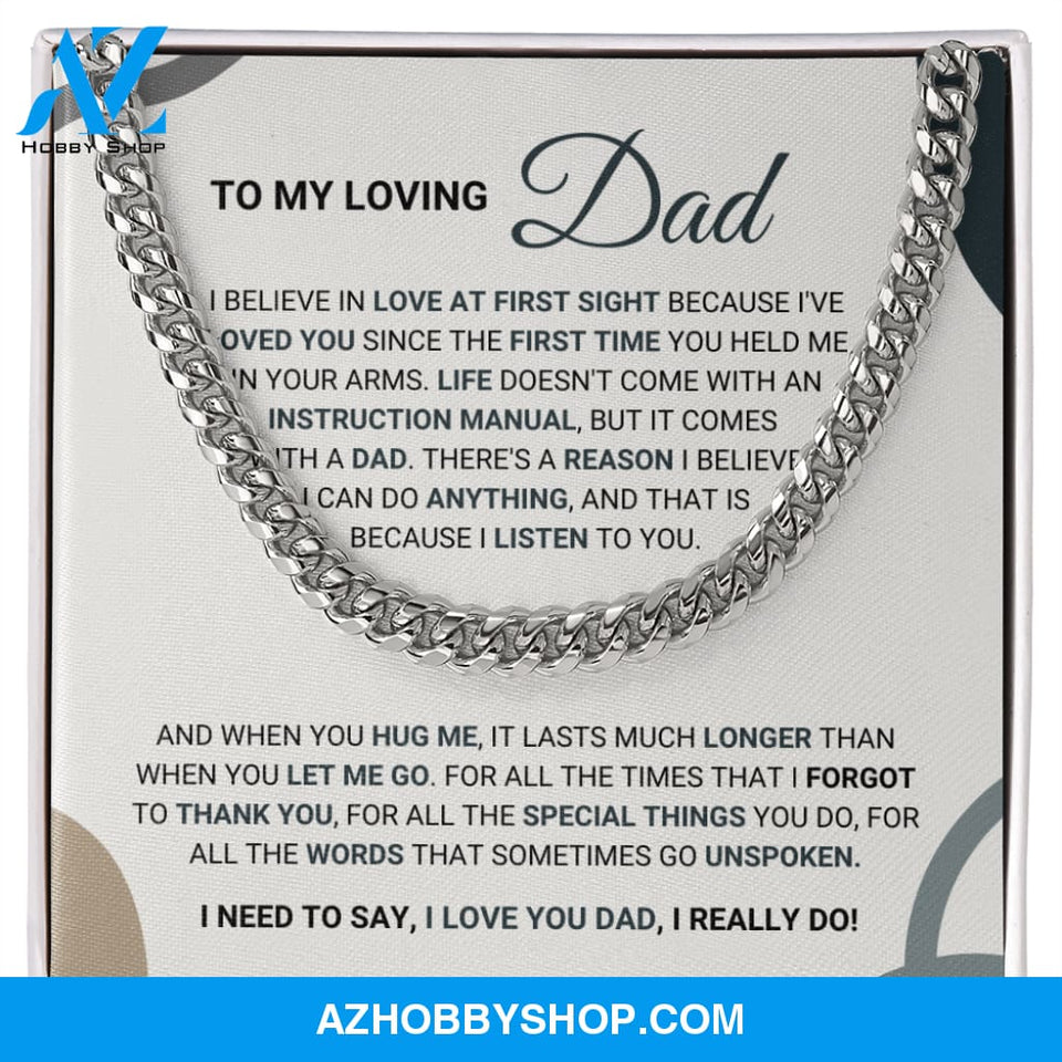 Loving Dad - Cuban Chain Necklace