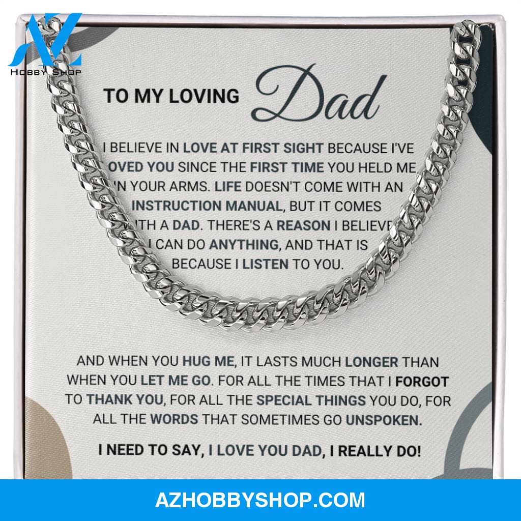 Loving Dad - Cuban Chain Necklace