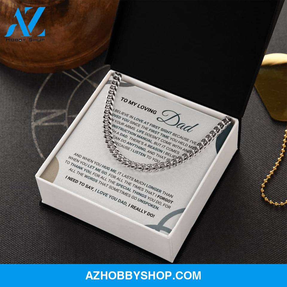 Loving Dad - Cuban Chain Necklace