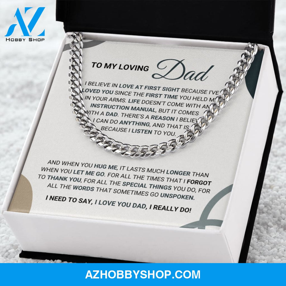 Loving Dad - Cuban Chain Necklace