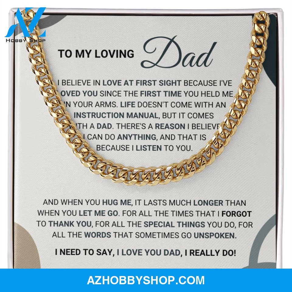 Loving Dad - Cuban Chain Necklace
