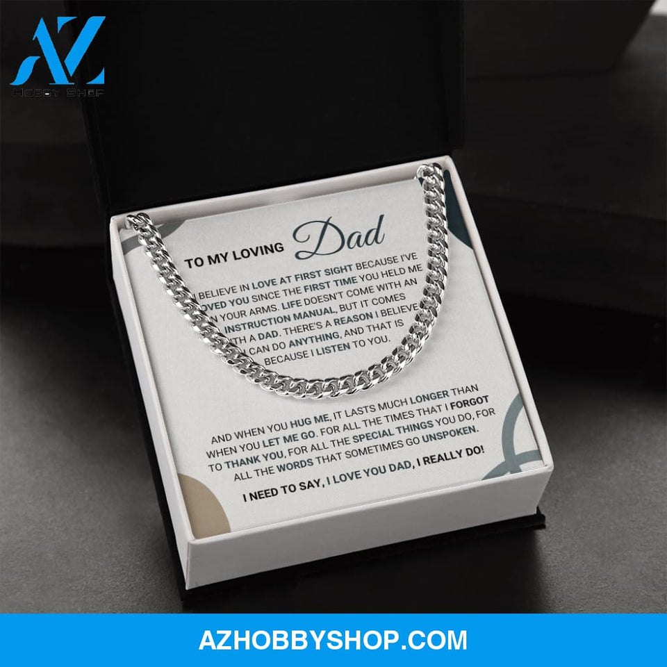 Loving Dad - Cuban Chain Necklace
