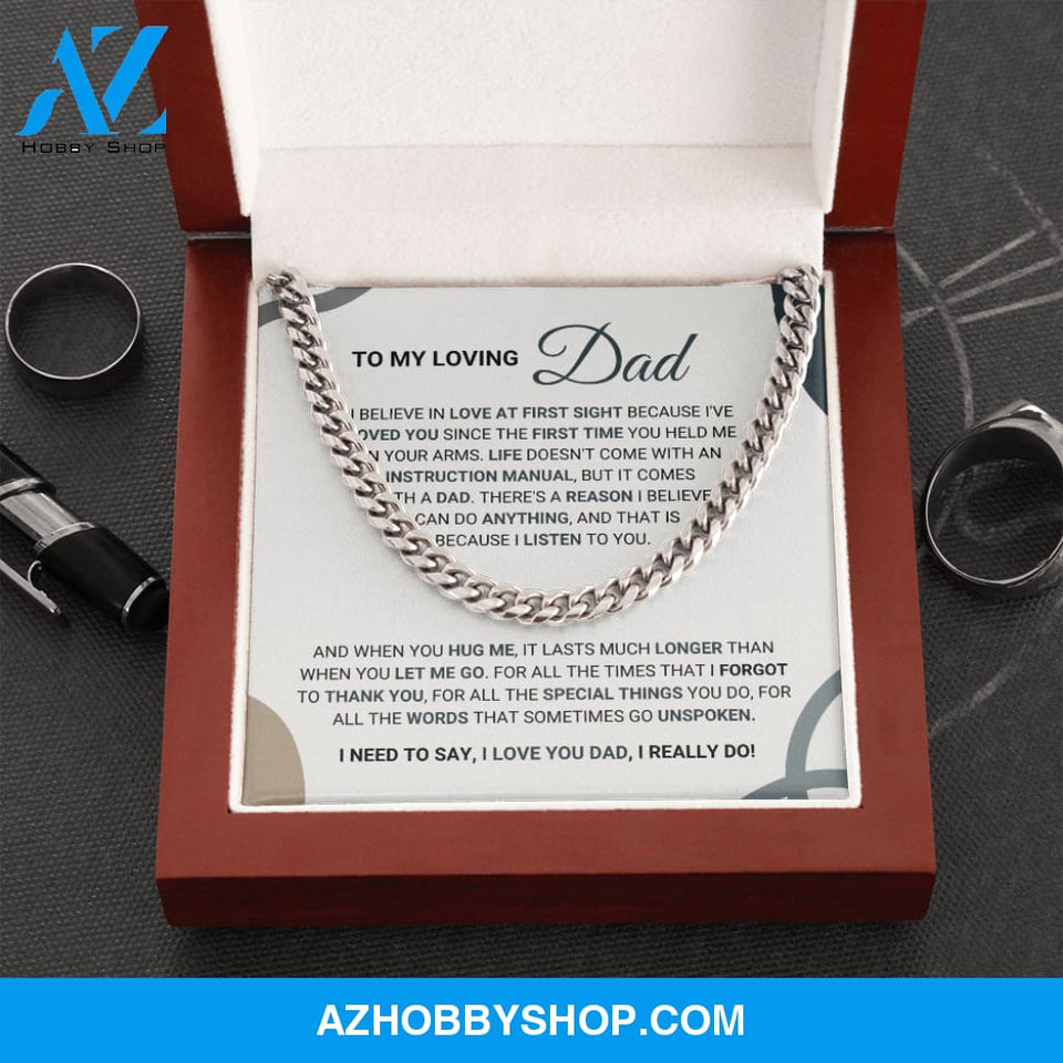 Loving Dad - Cuban Chain Necklace