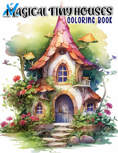 Magical Tiny Houses 30 Pages Printable Coloring Book