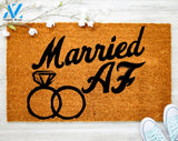 Married AF Doormat Wedding GIft Doormat Just Married Doormat Porch Decor Housewarming Gift Doormat