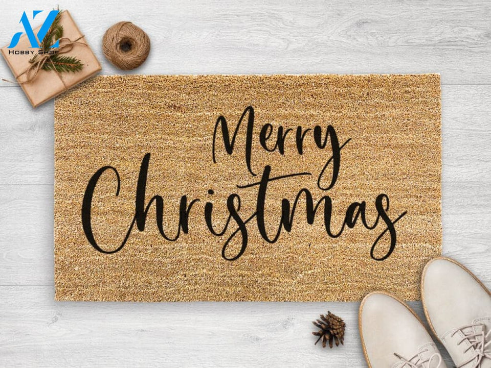 Merry Christmas Doormat - Christmas Door Mat - Holiday Season - Housewarming Gift- Christmas Decor - Christmas Welcome