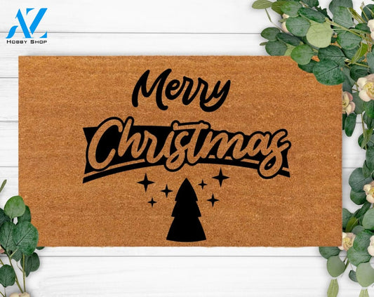 Merry Christmas-Your Custom Design Door Mat-Custom Rug-New home Owner-Welcome Mat-Newlyweds Gift-Coir Mat-Bridal present