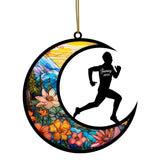 personalized Running ornament. Christmas ornaments for your tree this year and enjoy them for years to come as you watch your family grow. Or, give personalized ornaments as gifts to everyone on your list to remind them of special moments from the years gone by. As children grow, grandchildren arrive and new holiday traditions begin, your family, friends and loved ones will cherish the unique history and timeline that custom Christmas ornaments pass down for all to see